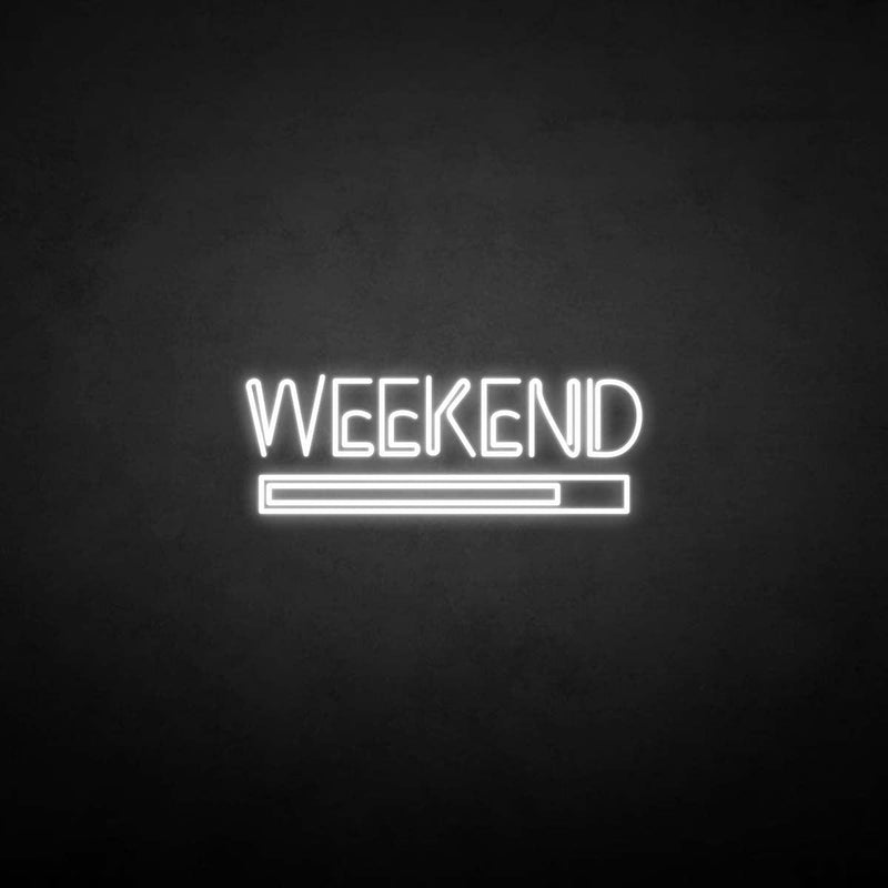 'Weekend' neon sign