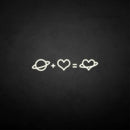 'Love equation' neon sign - VINTAGE SIGN