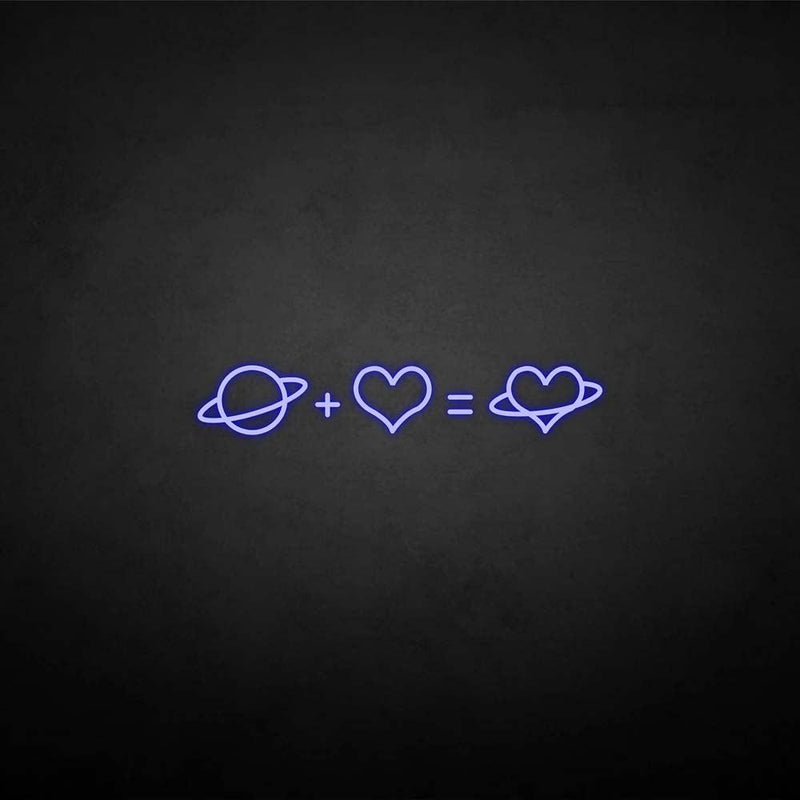 'Love equation' neon sign - VINTAGE SIGN