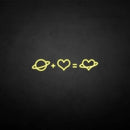 'Love equation' neon sign - VINTAGE SIGN