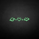 'Love equation' neon sign - VINTAGE SIGN