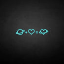 'Love equation' neon sign - VINTAGE SIGN