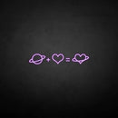 'Love equation' neon sign - VINTAGE SIGN