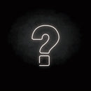 'Question mark' neon sign - VINTAGE SIGN