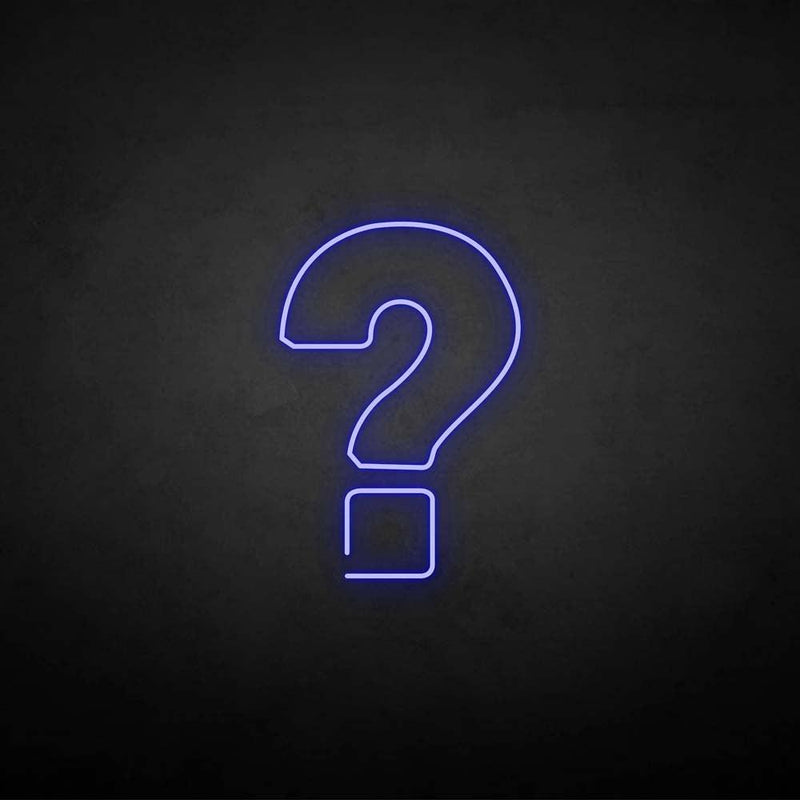 Question Sign Neon 'Question mark' neon sign