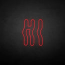 'Hi' neon sign - VINTAGE SIGN