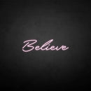 'Believe' neon sign - VINTAGE SIGN