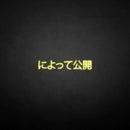 'Message Release Japanese' neon sign - VINTAGE SIGN