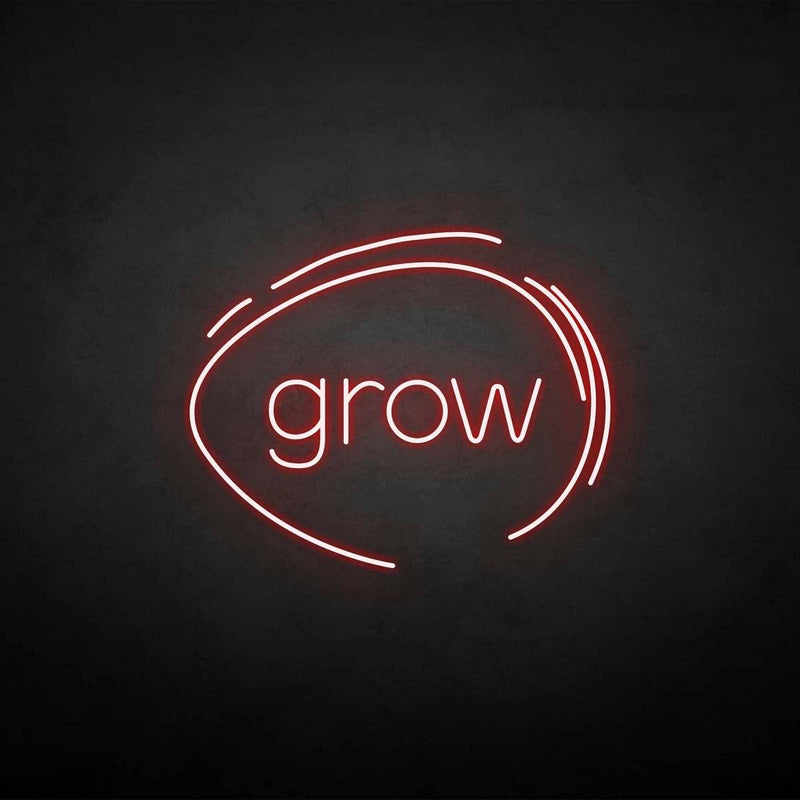 'grow' neon sign - VINTAGE SIGN