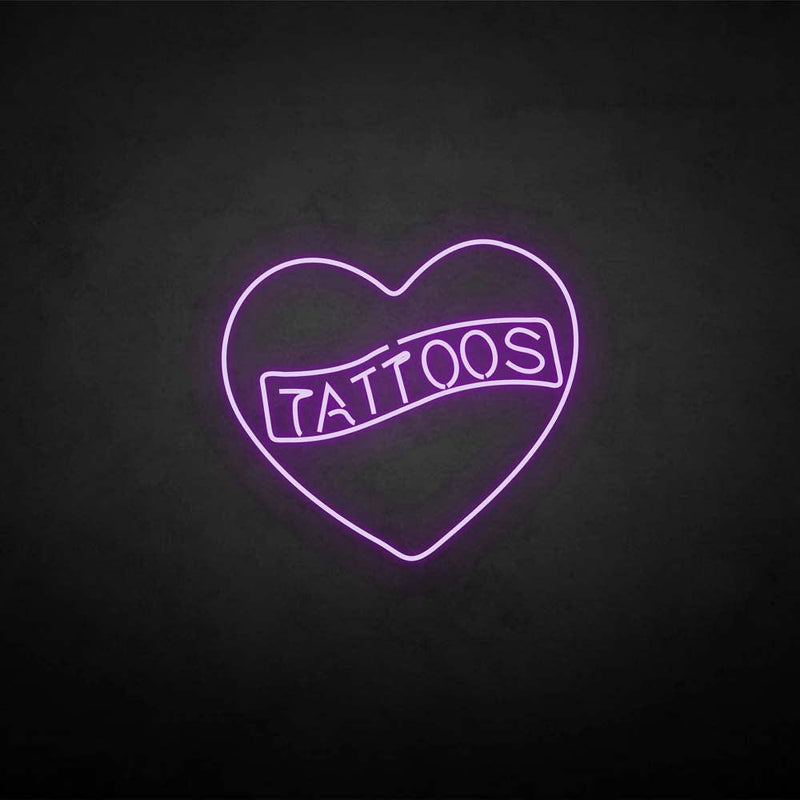 'Tattoos' neon sign