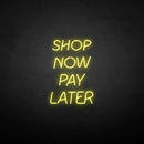 ‘Shop now pay later' neon sign - VINTAGE SIGN