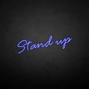 'Stand up' neon sign - VINTAGE SIGN