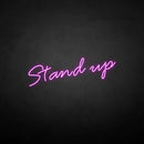 'Stand up' neon sign - VINTAGE SIGN