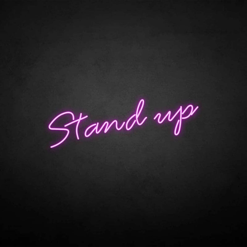 'Stand up' neon sign - VINTAGE SIGN