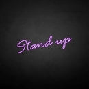 'Stand up' neon sign - VINTAGE SIGN