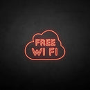 'FREE WIFI' neon sign - VINTAGE SIGN