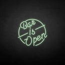 'Bar is open' neon sign - VINTAGE SIGN