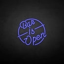 'Bar is open' neon sign - VINTAGE SIGN