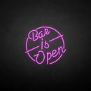 'Bar is open' neon sign - VINTAGE SIGN