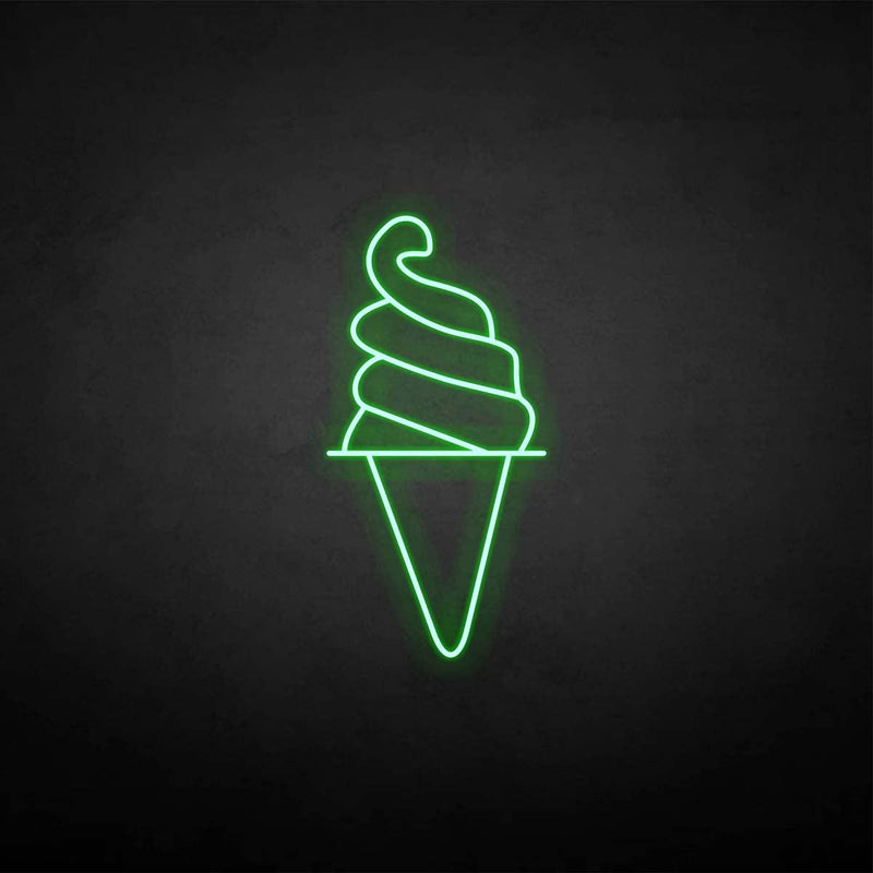 'Cylinder Ice Cream' neon sign