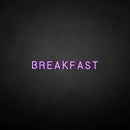 'BREAKFAST' neon sign - VINTAGE SIGN