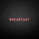 'BREAKFAST' neon sign - VINTAGE SIGN