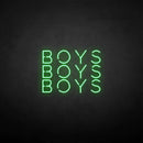 'boy boy boy' neon sign - VINTAGE SIGN