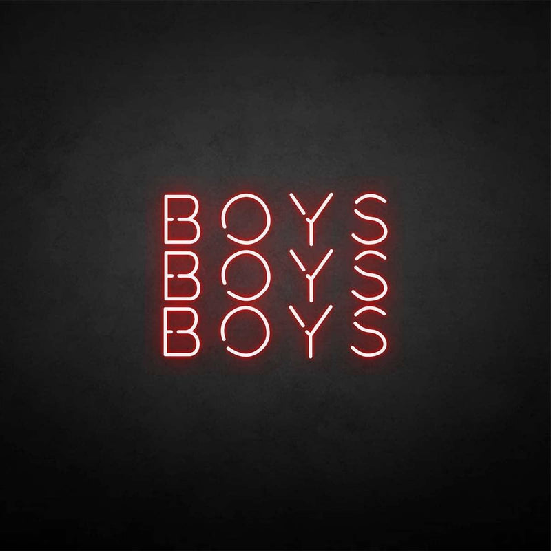'boy boy boy' neon sign - VINTAGE SIGN