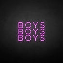 'boy boy boy' neon sign - VINTAGE SIGN