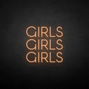 'girls girls girls' neon sign - VINTAGE SIGN