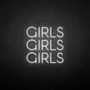 'girls girls girls' neon sign - VINTAGE SIGN
