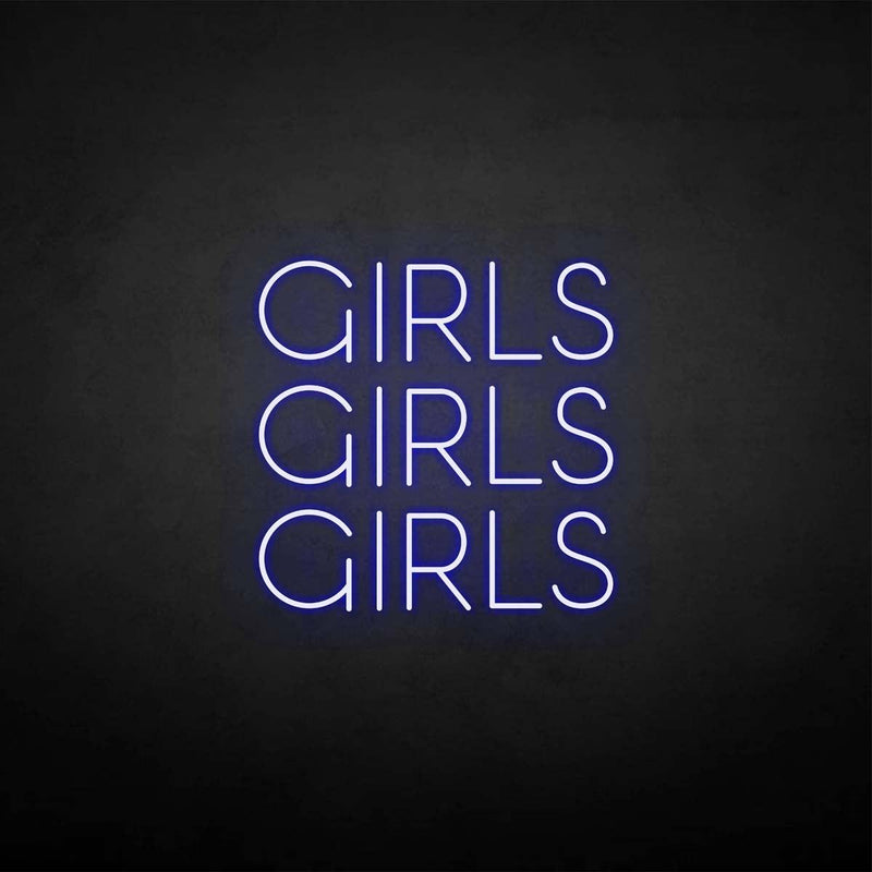 'girls girls girls' neon sign - VINTAGE SIGN