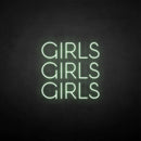 'girls girls girls' neon sign - VINTAGE SIGN