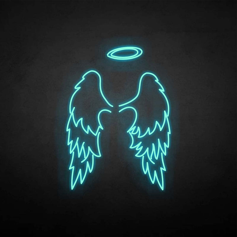 'Angel's wings' neon sign