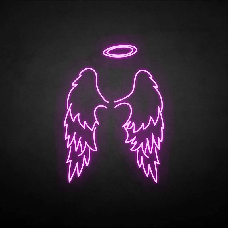 'Angel's wings' neon sign