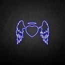 'Wings with heart' neon sign - VINTAGE SIGN
