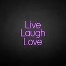 'Live Laugh Love 2 ' neon sign - VINTAGE SIGN