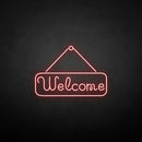 'Welcome' neon sign - VINTAGE SIGN