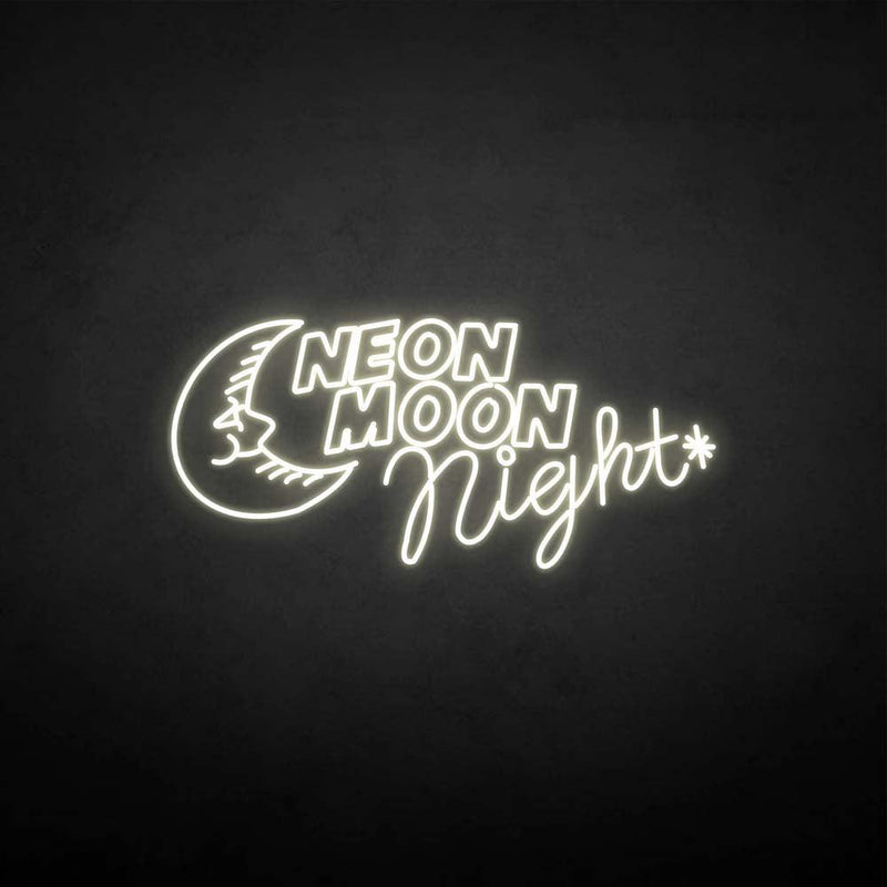 'Neon moon night' neon sign