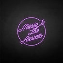 'Music is the answer' neon sign - VINTAGE SIGN