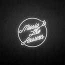 'Music is the answer' neon sign - VINTAGE SIGN