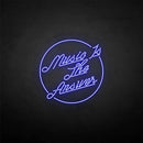 'Music is the answer' neon sign - VINTAGE SIGN