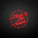 'Music is the answer' neon sign - VINTAGE SIGN