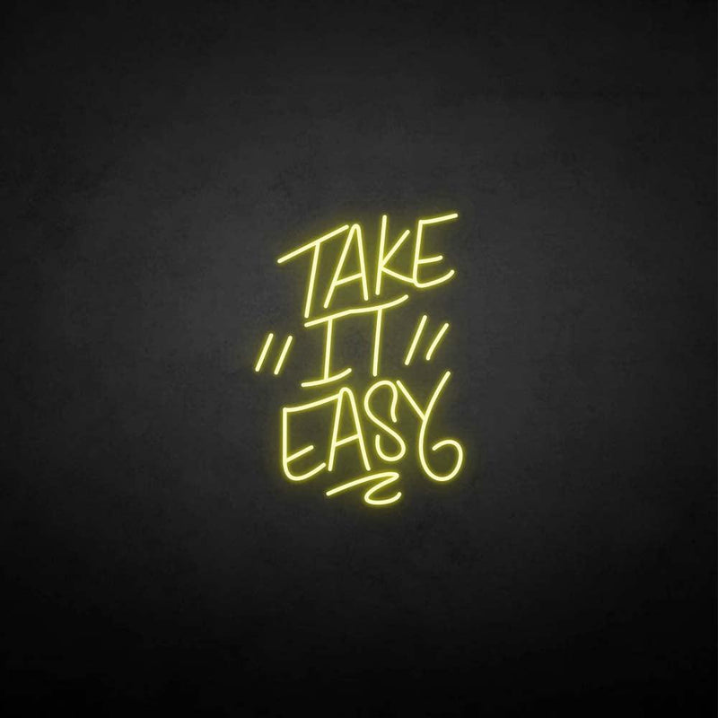 'Take it easy' neon sign - VINTAGE SIGN