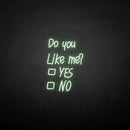 'Do you like me' neon sign - VINTAGE SIGN