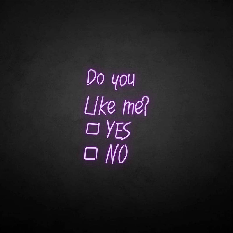 'Do you like me' neon sign - VINTAGE SIGN