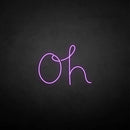 'Oh' neon sign - VINTAGE SIGN