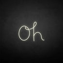 'Oh' neon sign - VINTAGE SIGN