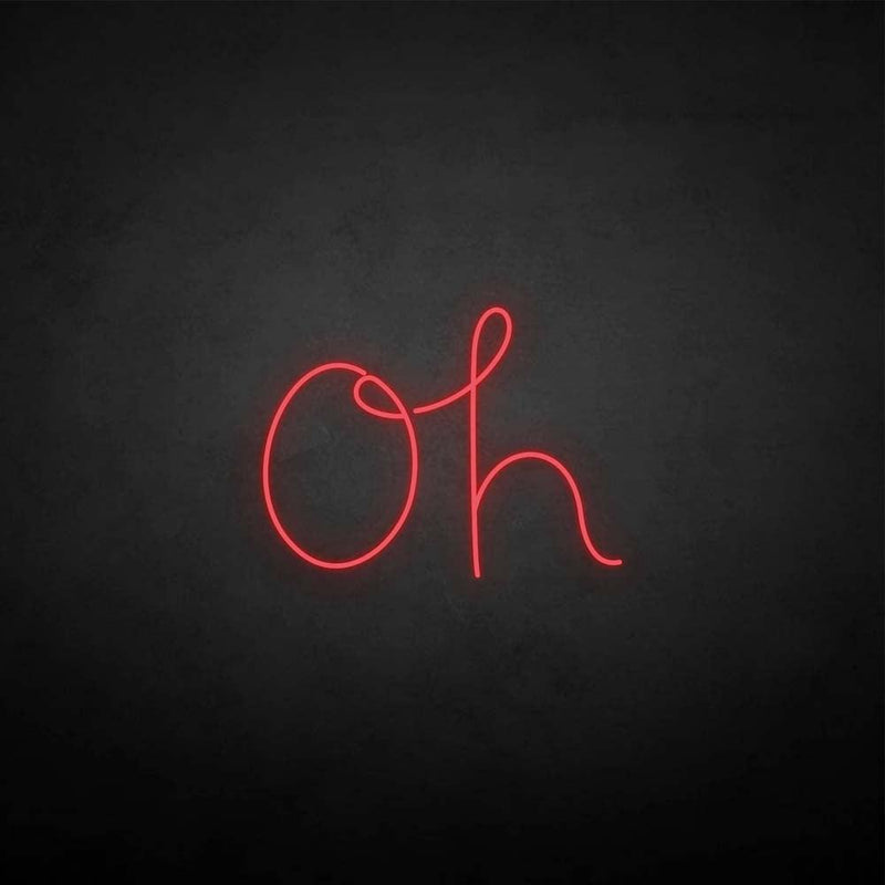'Oh' neon sign - VINTAGE SIGN