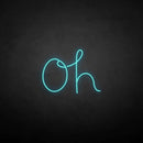 'Oh' neon sign - VINTAGE SIGN